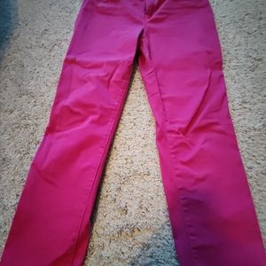Chico's Hot Pink Denim Ankle Jeans